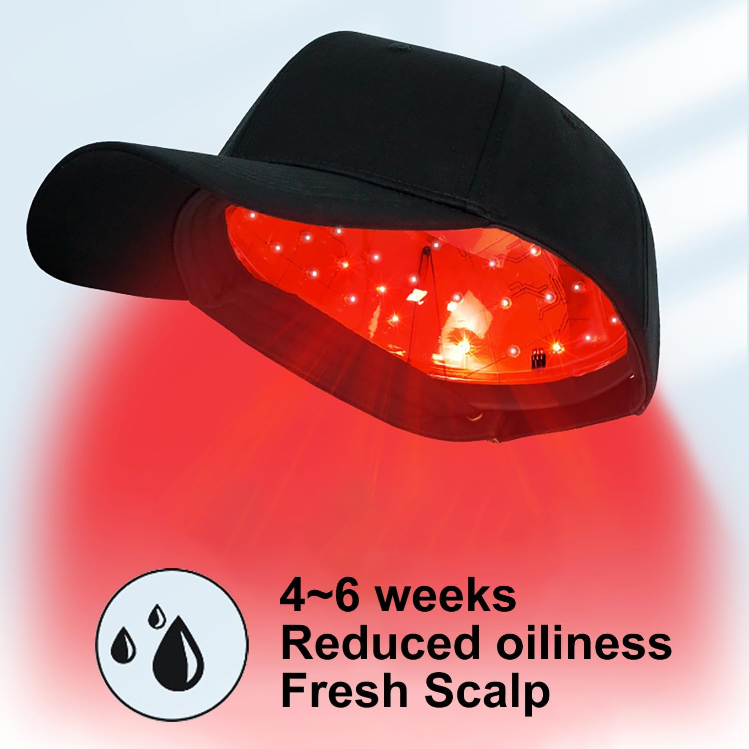 JUMEIYP Laser Hair Growth Cap for Men & Women - 208 Red Light Therapy Laser Cap for Hair Regrowth and Thinning | Hair Loss Treatment Device | Rechargeable Laser Hat with Adjustable Fit image number 2