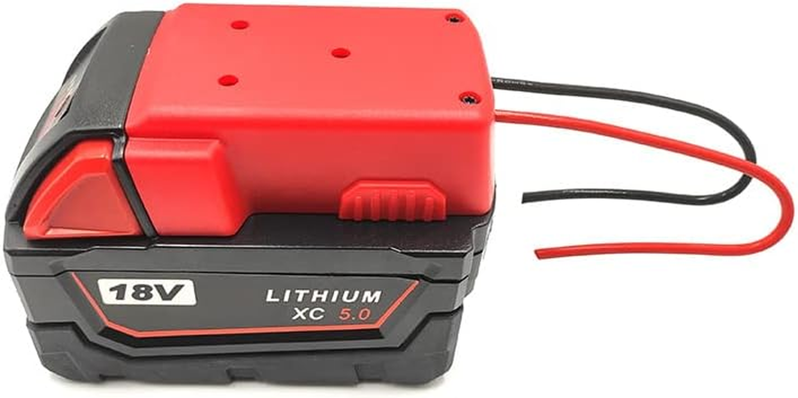 DIY for Milwaukee M18 XC 18V DIY Project Battery Adapter/Base Power 2 Wirings (2X Red) image number 1