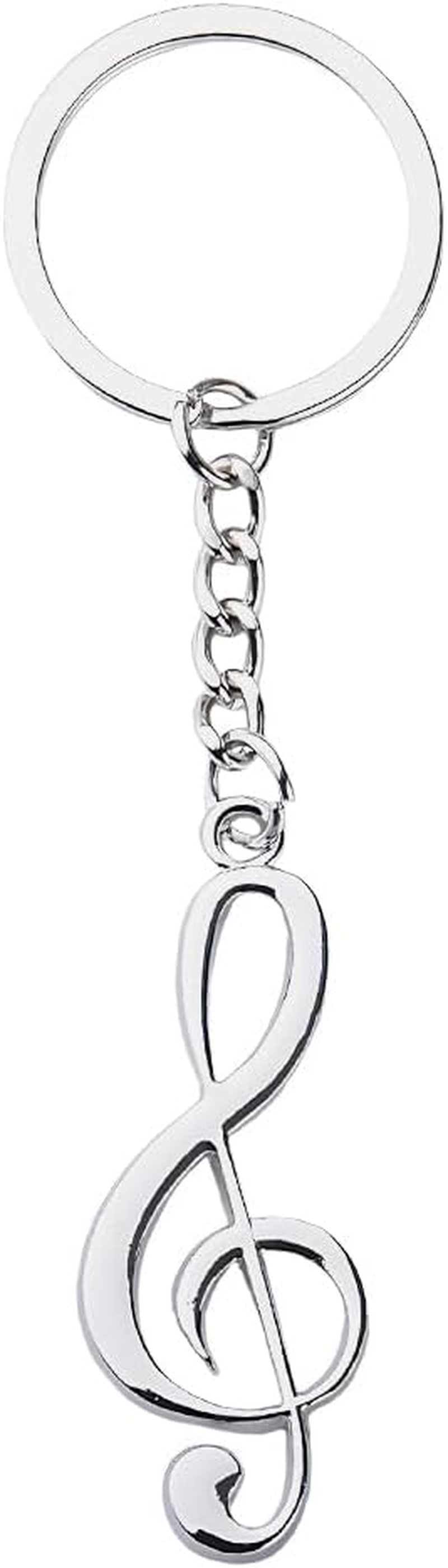 Music Lover Musicial Birthday Gifts for Musicians Music Note Keychain for Women Men Singer Music Theme Party Favors