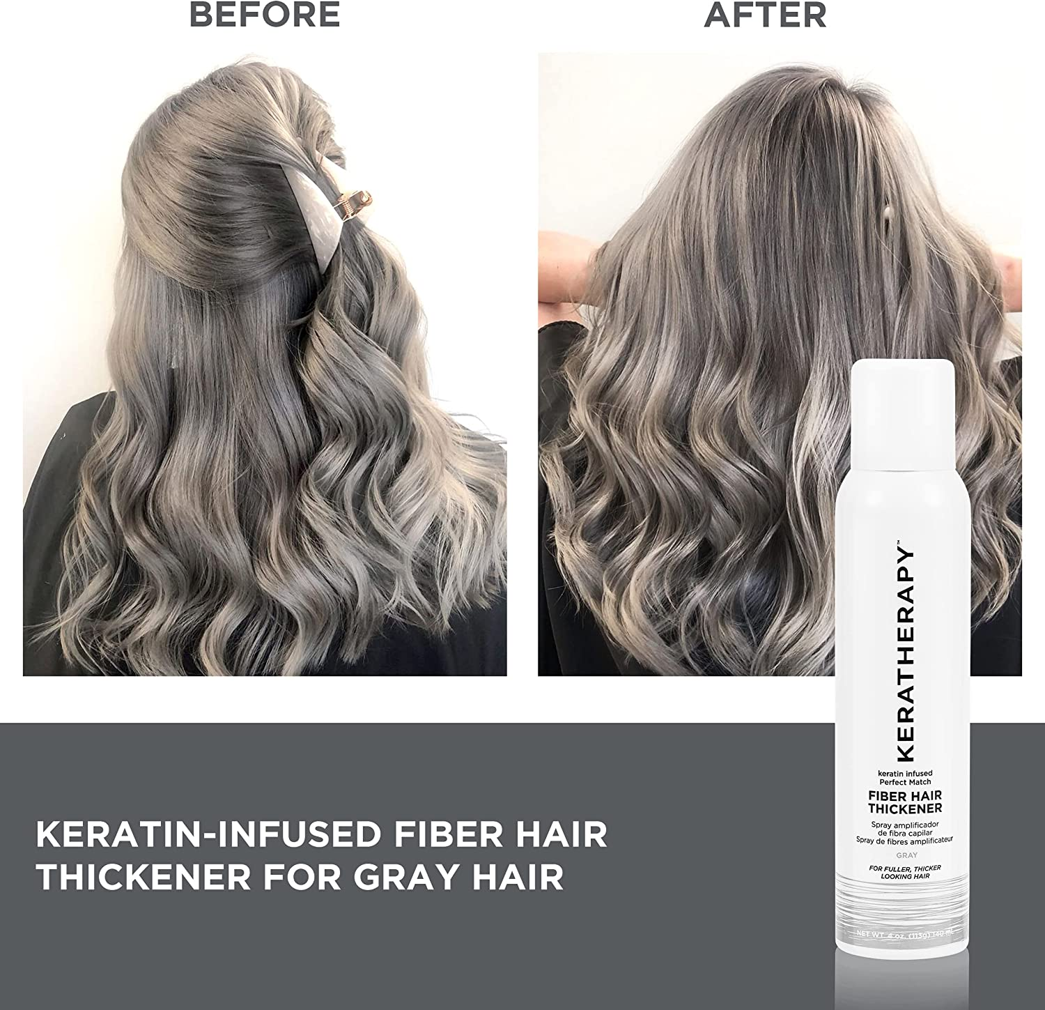 Keratherapy Fiber Hair Thickener Spray, 151 Ml image number 3