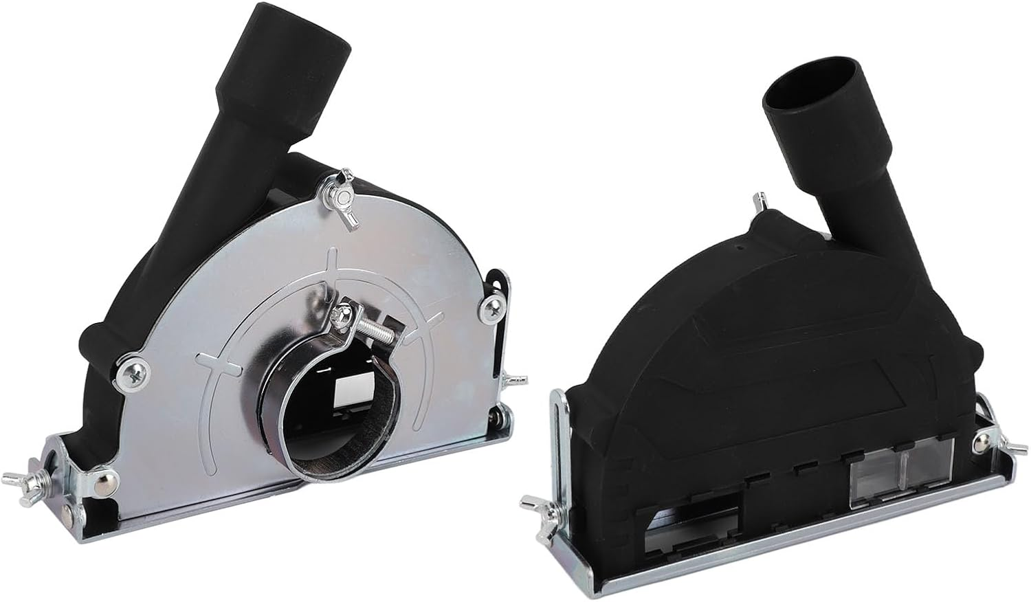 Angle Grinder Dust Collector Attachment, Angle Grinder Dust Cover Dust Guard Iron Easy Install Stable Adjustable Effective Dust Collector Attachment for 100 to 135Mm