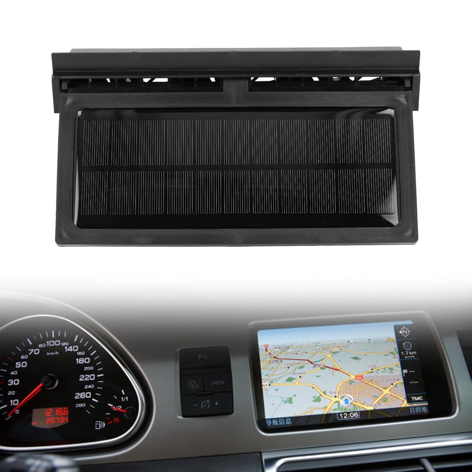 Car Solar Powered Exhaust Fan, USB Charging Circulating Automobile Window Cool Fan, Car Solar Power Air Vent Radiator Fans for Backseat Frontseat image number 3