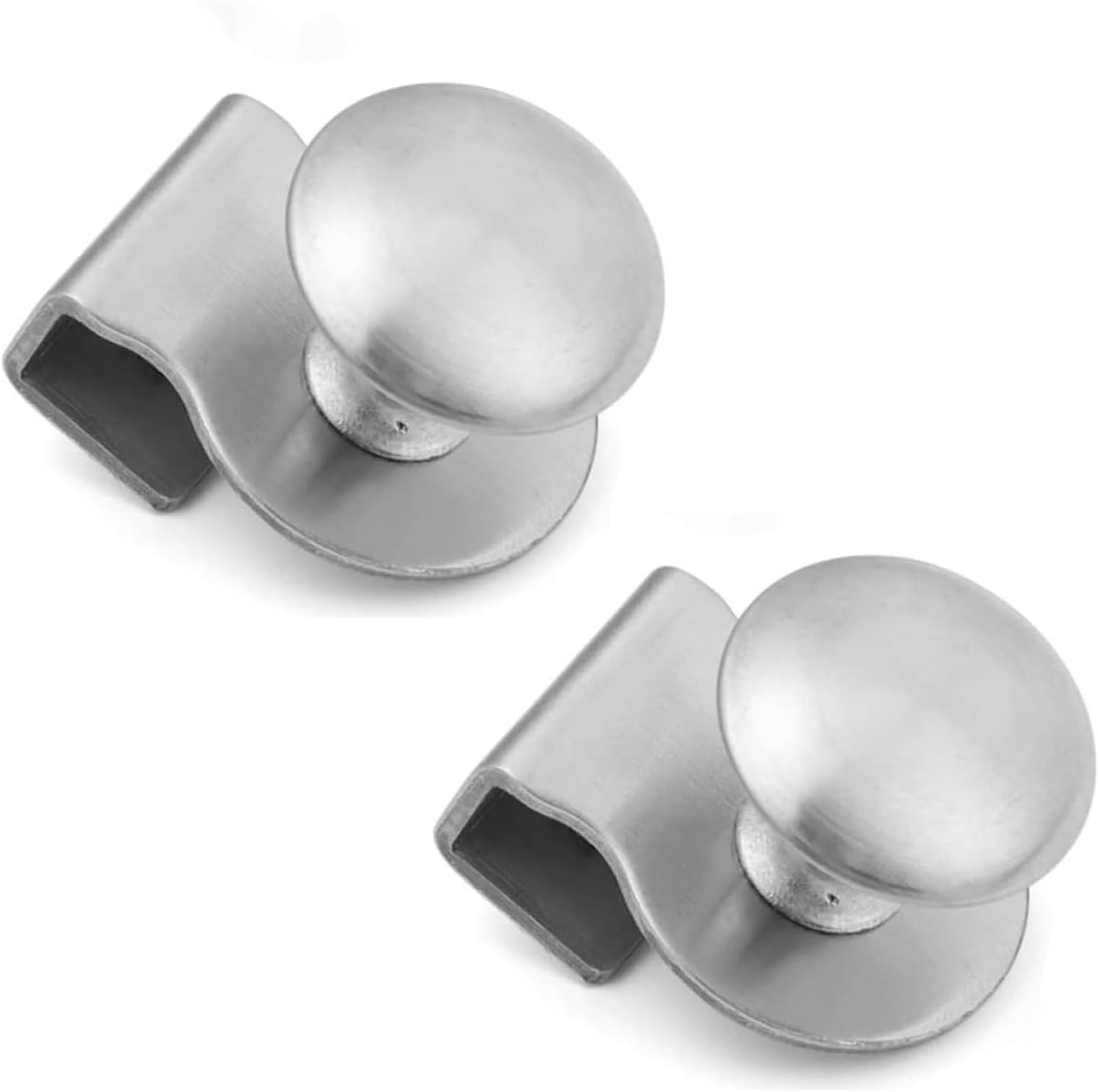 2Pcs Durable Glass Door Clip Pull Handle - Elegant Design for Comfortable Grip on Cabinets, Showers & Sliding Glass Doors, Kitchen and Bathroom Hardware Accessories image number 2