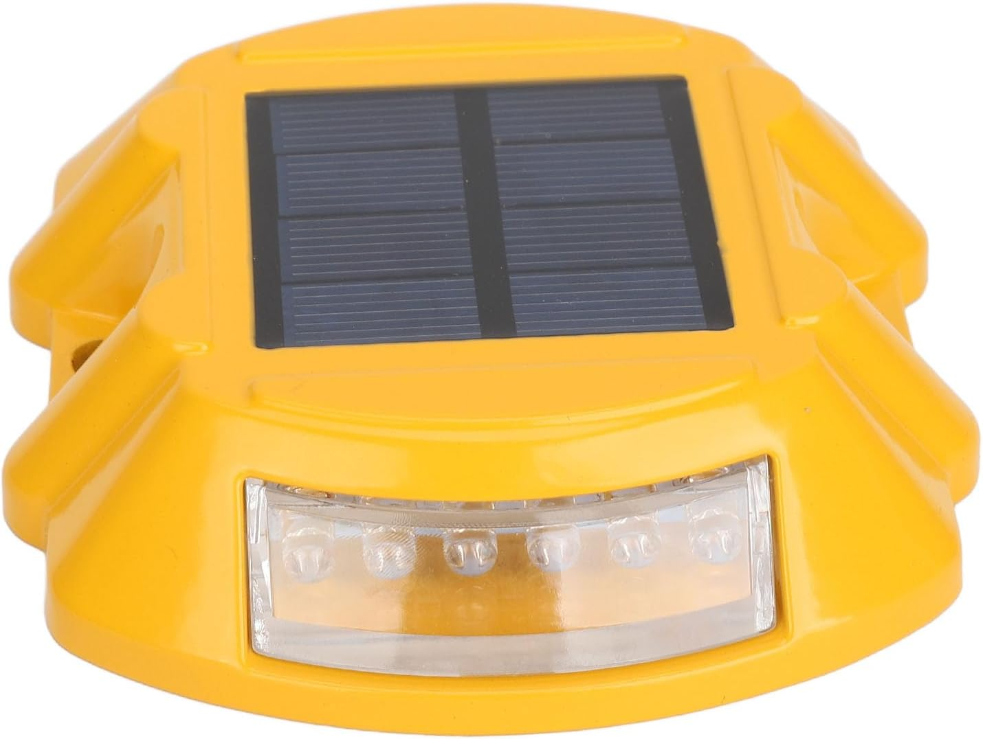 LED Driveway Lights, IP68 Waterproof High Brightness Solar Dock Lights Easy Installation Safe for Garden for Patio (Yellow Light) image number 1