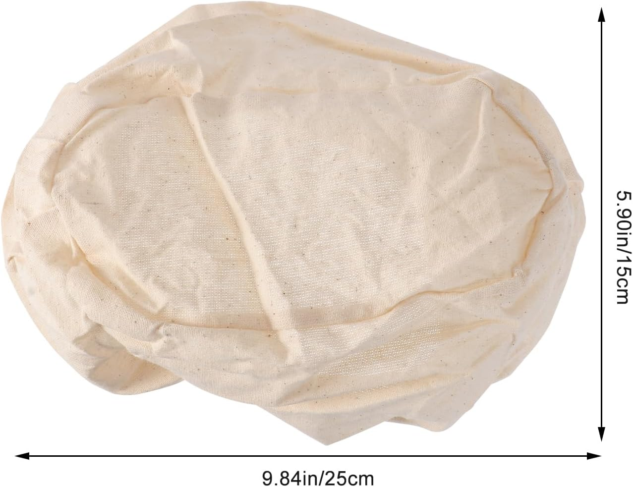 MUCKLILY 2Pcs Sourdough Bread Sourdough Proofing Basket Bread Proofing Cloth Liner Cheese Wax Cannabutter Maker Bread Baker Tools Keeper round Couch Baking Supplies Fermented Cloth Rattan