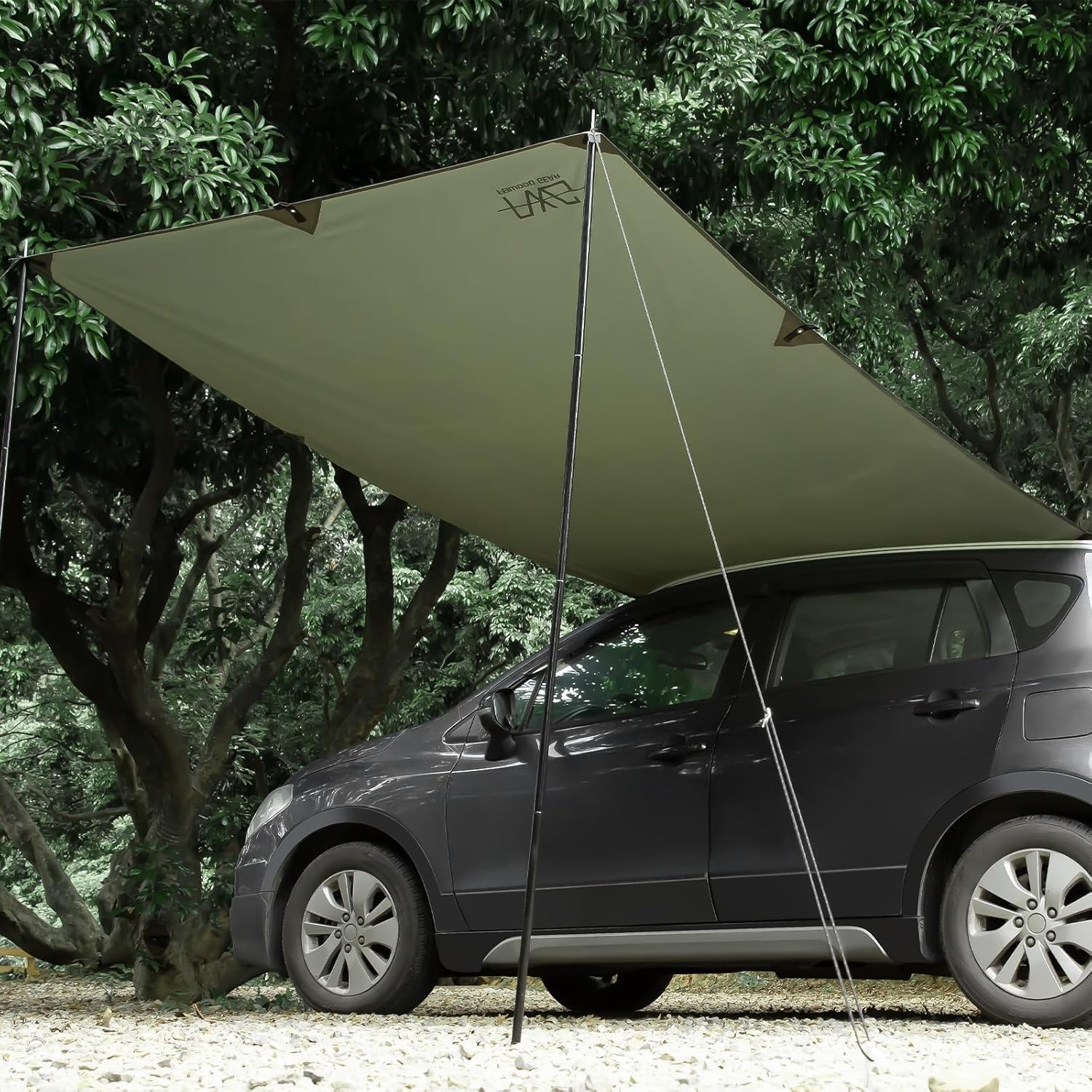 FEIWOOD GEAR Portable Car Awning for SUV, Vehicle Awning for Camping Van Truck, Needn'T Roof Rack Hardwares Waterproof UV50+ image number 6