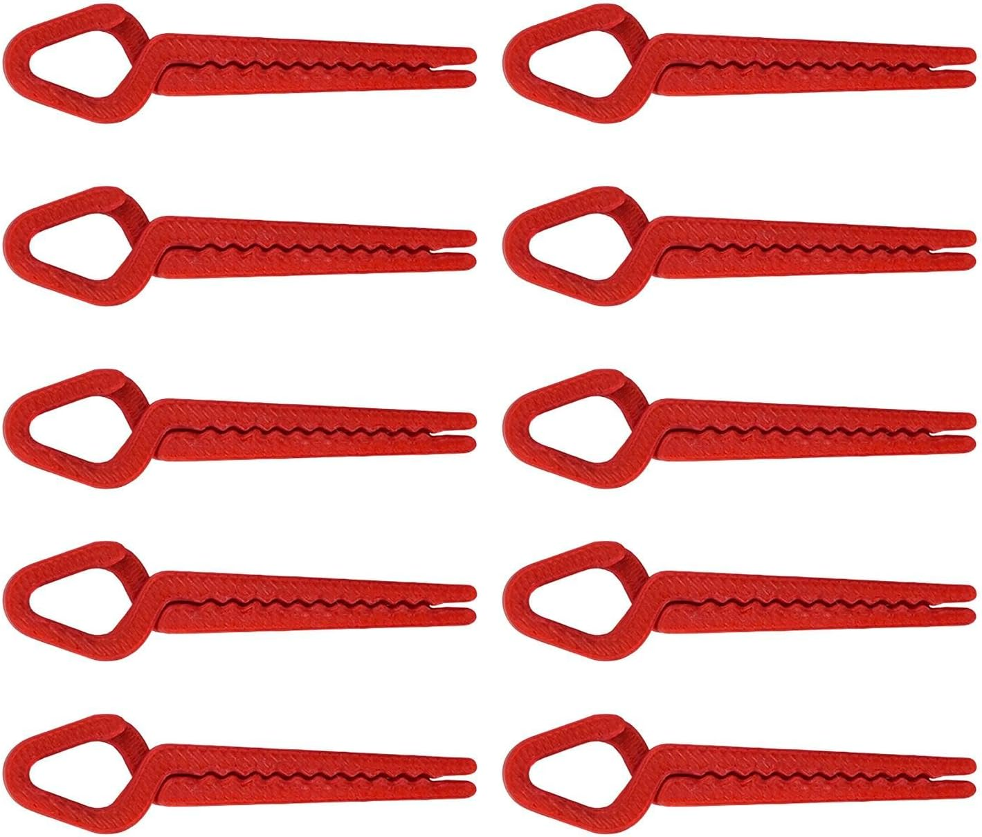 Perfk 10Pcs Nail Polish Protector for Fingers Nail Pinching Clips for Women Multifunctional Lightweight Manicure Art Builder Tools image number 2