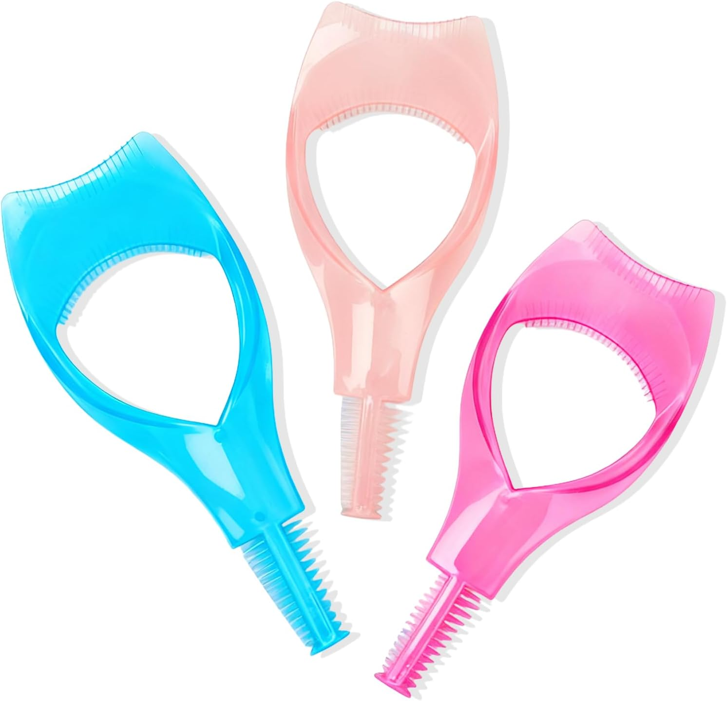 Lyvixora 3 PCS Eyelash Comb Cosmetics, Mascara Shield Guard, 3 in 1 Eye Lash Helper Guide Applicator Tool for Makeup Accessories image number 3