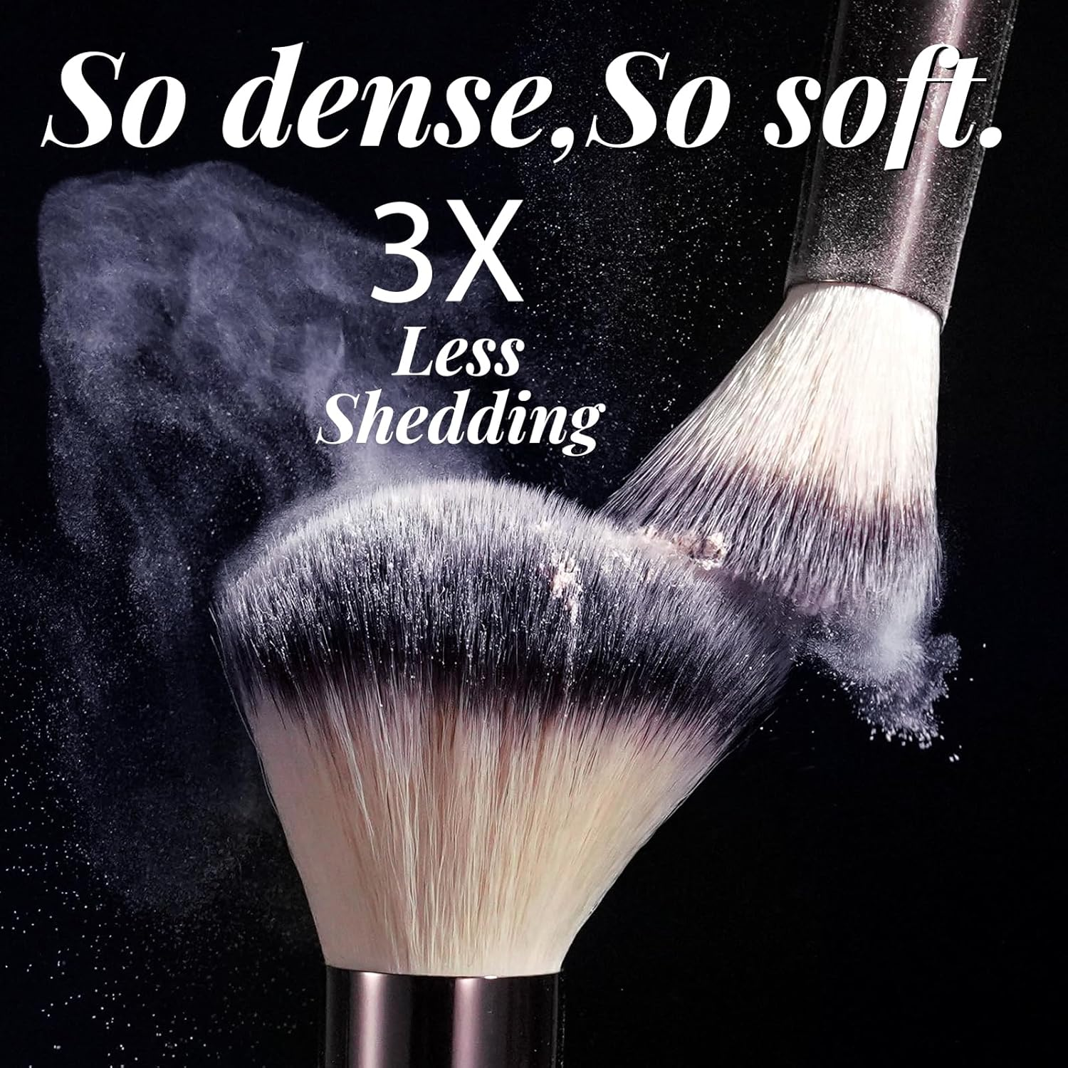 BS-MALL Makeup Brushes Kit &ndash; Professional Makeup Tools with Travel Case, Includes Foundation, Powder, Concealer, Lip & Eyeshadow Brushes for Daily Use & Versatile Occasions (Aluminum Tube Coffee) - Aluminum Tube Coffee image number 3