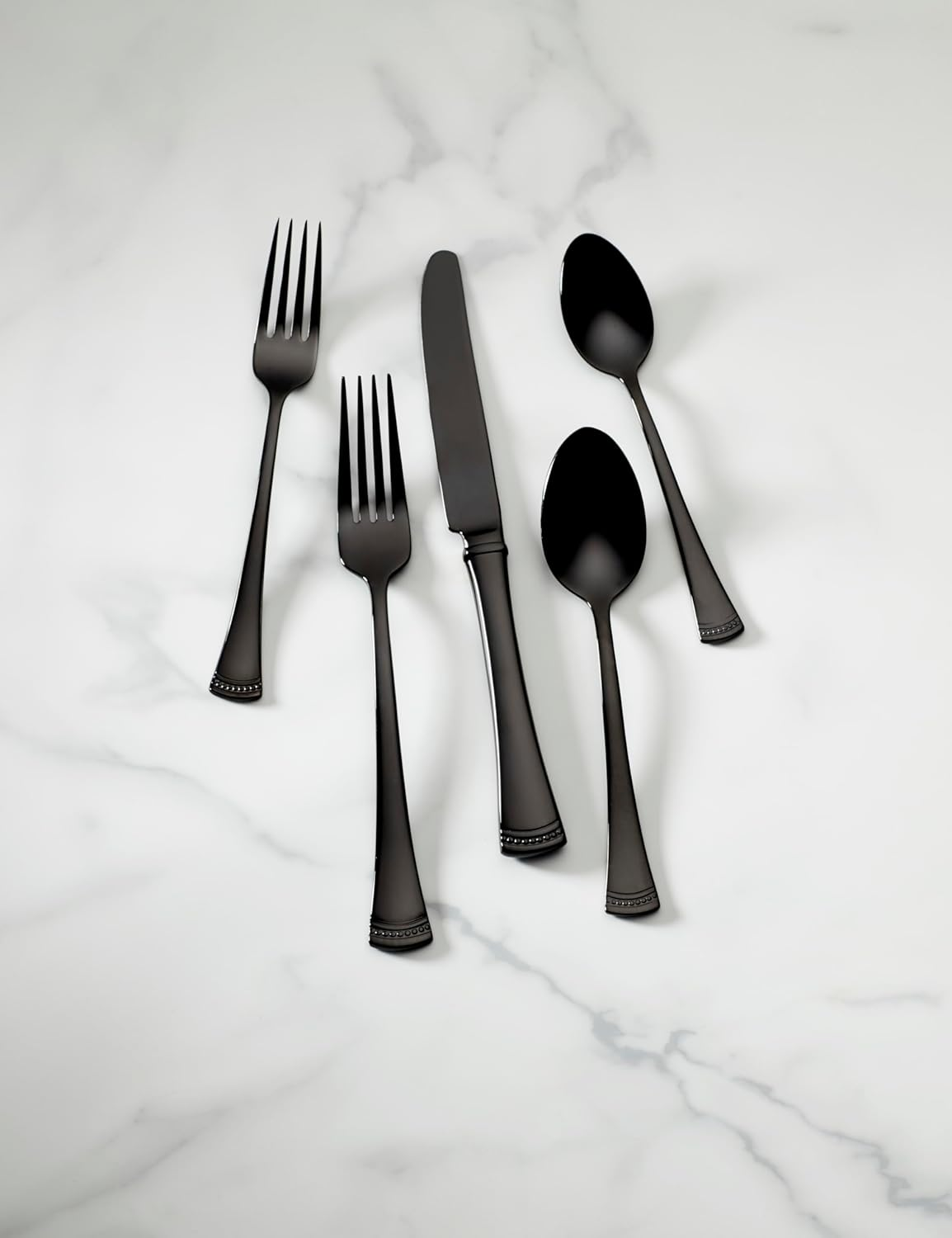 Lenox Black Portola 20-Piece Mirror Flatware Set, 3.30 image number 1