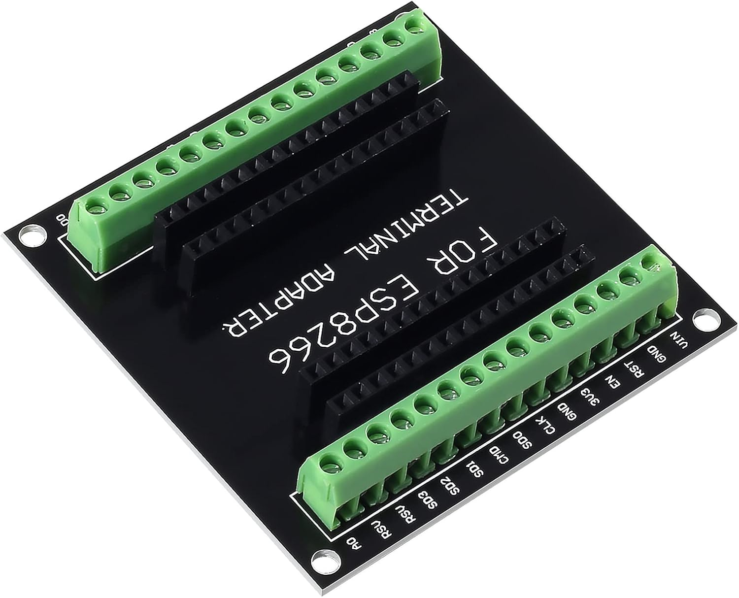 5Pcs ESP8266 Breakout Board GPIO 1 into 2 Terminal Screw Board Compatible with ESP8266 ESP-12E Block PCB Microcontroller Development Board - 4Pcs image number 3