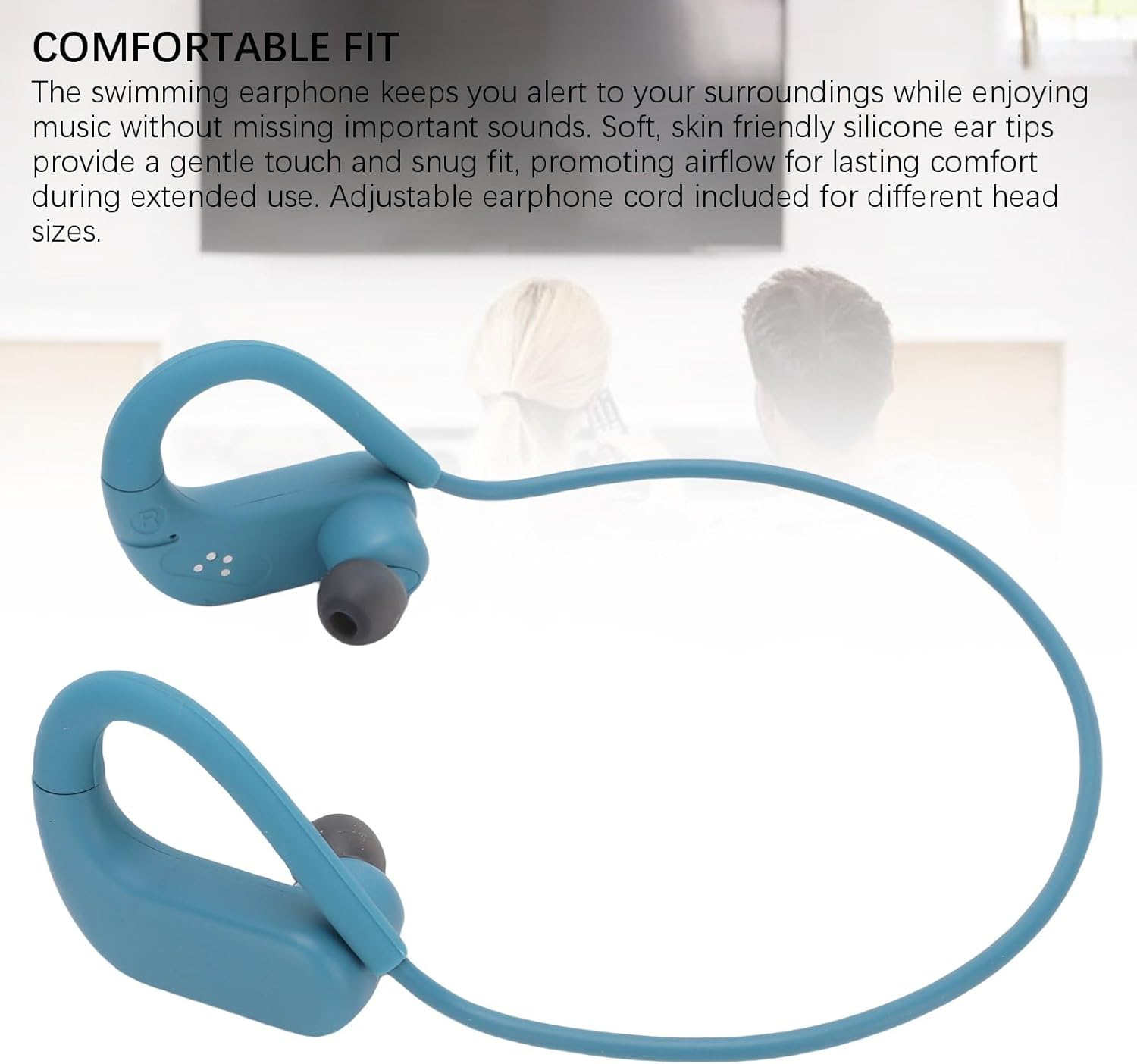 Denash Bone Conduction Headphones, IPX8 Waterproof Swimming Earphones, Bluetooth 5.4 & 8GB MP3 Mode, 16H Battery for Triathlon/Lap Swimming