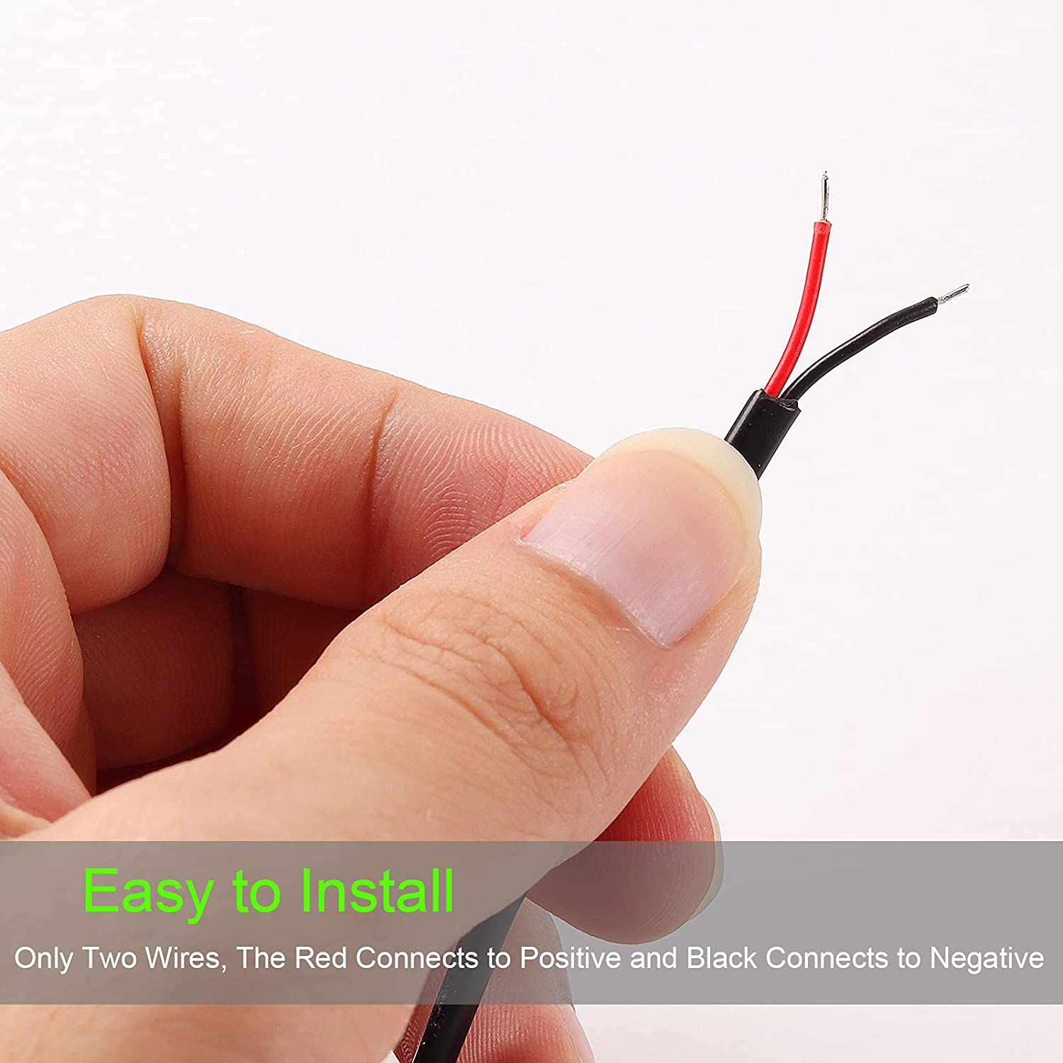 [Upgraded Version]Kinstecks Motorcycle Voltmeter DC 12V Digital Voltmeter Gauge LED Display Voltage Meter for Motorcycle Car Battery Voltage Monitor-Green image number 3