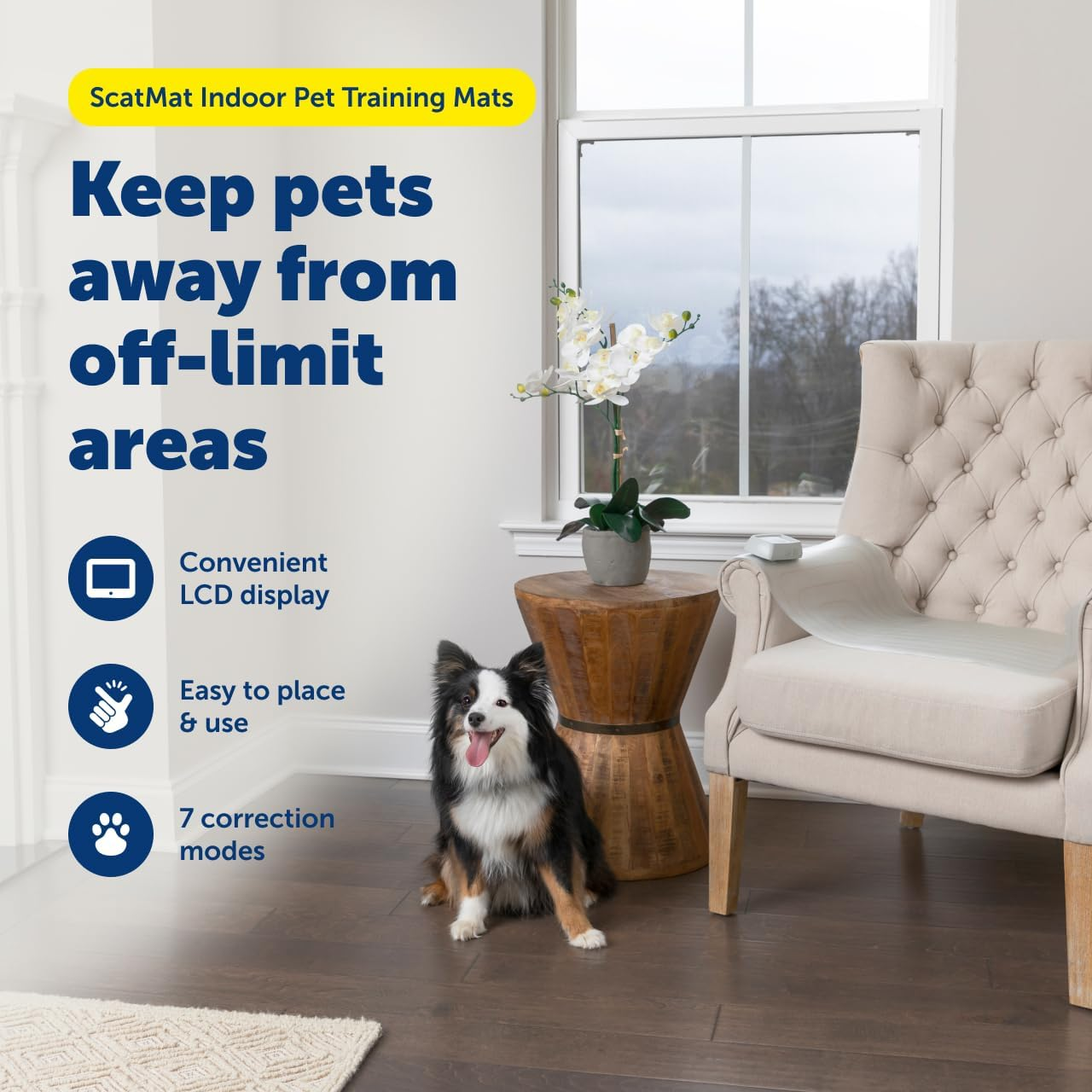 Petsafe Scatmat Indoor Training Mat, 7 Correction Modes, Protect Your Furniture, Training Tool for Dogs and Cats, Medium Size Mat (30 in X 16 In) image number 5