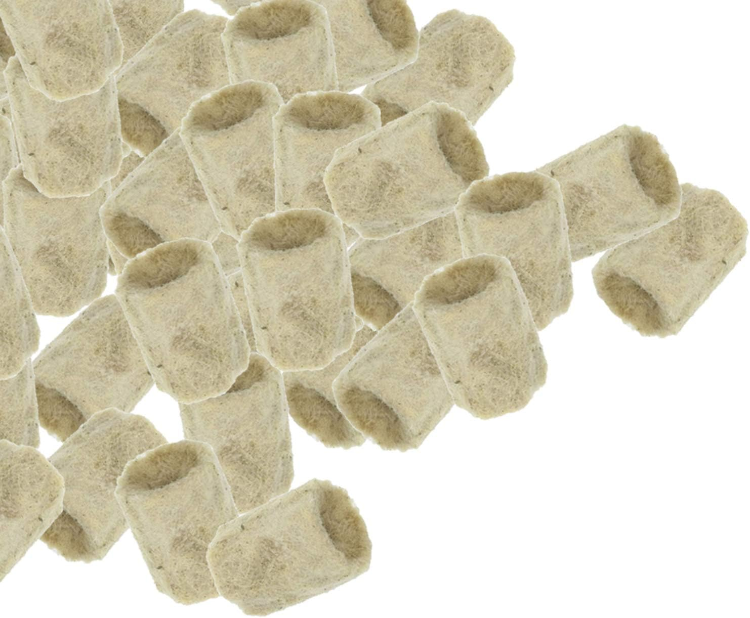 PETSOLA 50 Pieces Garden Flower Seed Starter Plugs Cubes Rock Wool Nursery Block image number 2