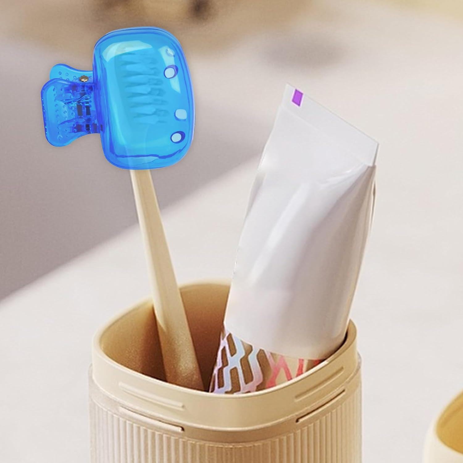 Shpuuyy Toothbrush Head Cover,Reusable Tooth Brush Covers Toothbrush Protector - Protective Electric Toothbrush Cover Tooth Brush Caps for Most Toothbrushes - Pink image number 6