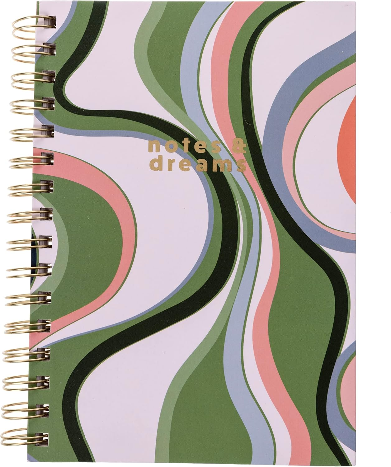 Graphique Hardbound Spiral Journal | Groovy Notes Design | Premium Paper | Notebook | Diary | Lists | Record Month and Date | Great Gift | 160 Ruled Pages | 6.25&rdquo; X 8.25&rdquo; image number 6