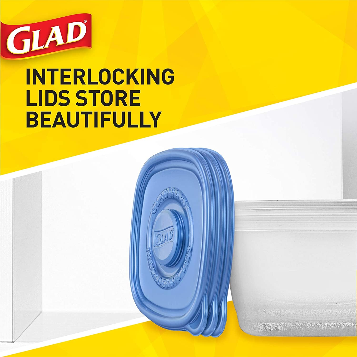 Glad Food Storage Containers - Large Food Container Variety Pack - 12 Containers - 24 Piece Set