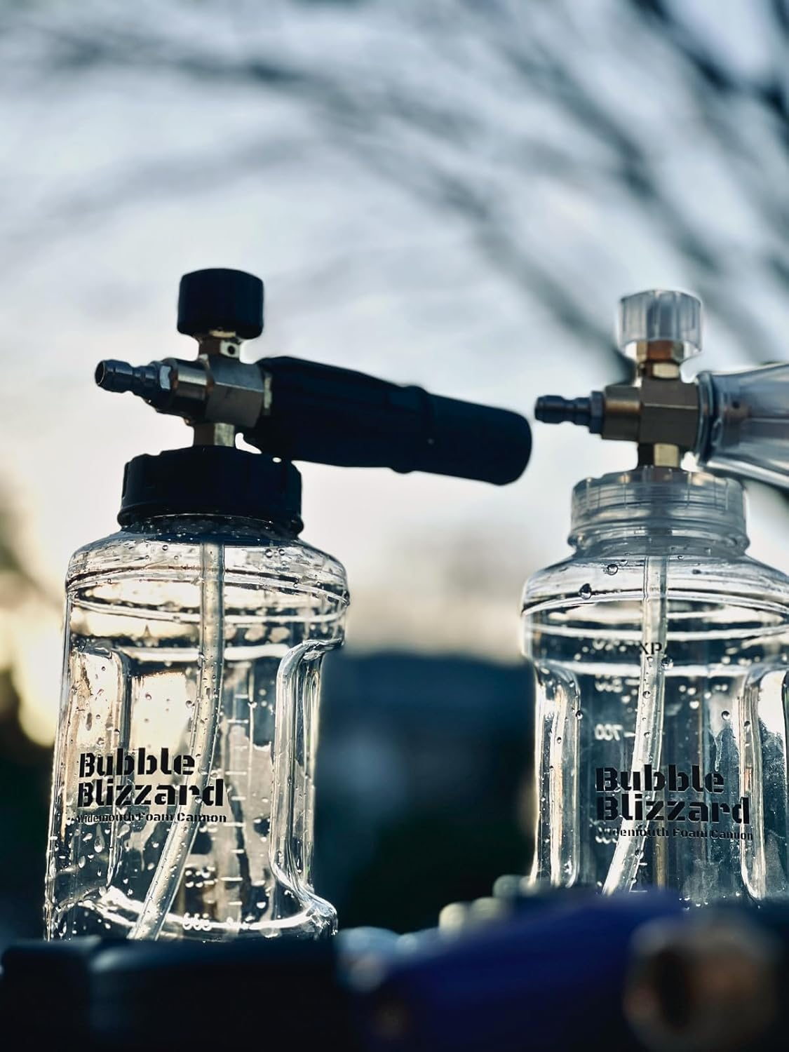 LYNXPA Bubble Blizzard Premium Foam Cannon for Pressure Wahsers, Wide-Mouth Crystal Clear Design, Fully Recyclable Bottle, 1/4 Inch QC, 3300 PSI, Ideal for Car, Boat, and Home Wash image number 1