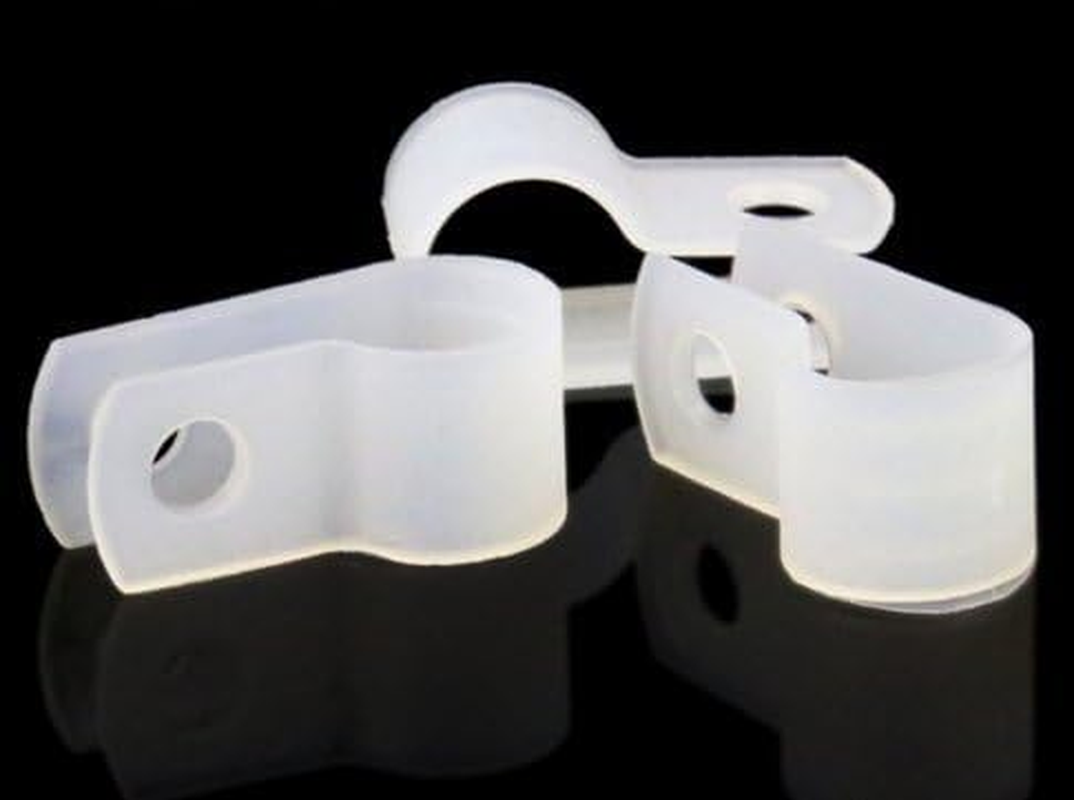 LOKMAN 50 Pack 3/4 Inch Rope Light P-Style Mounting Clips with Compatible Stainless Steel Pan Head Phillips Screws image number 6