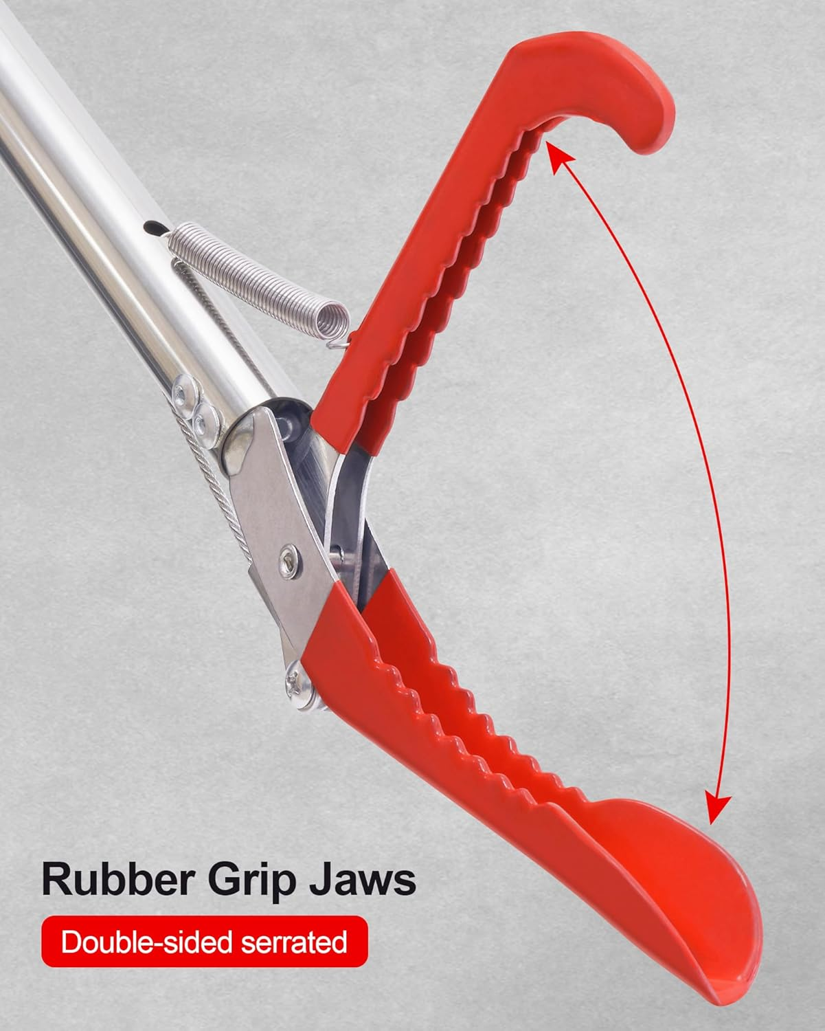 MAMI&BABI 47" Professional Snake Grabber Tool, Collapsible Heavy Duty Snake Catcher Tongs, Reptile Grabber Rattle Wide Jaw Handling Tool image number 1