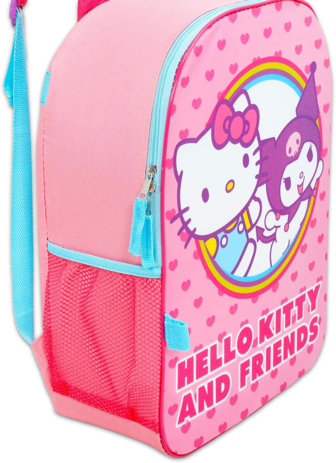 Hello Kitty and Friends Backpack and Lunch Bag - Bundle with 16&rdquo; Sanrio Backpack Featuring Kuromi plus Lunch Box, Water Bottle, Stickers, More | Hello Kitty and Friends School Bag Set image number 5