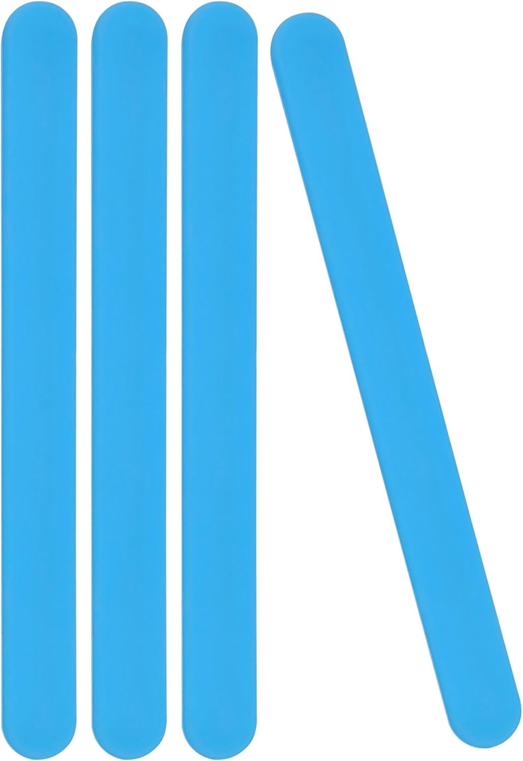 Silicone Stir Sticks, 4 Pcs Reusable Silicone Mixing Sticks for Resin, Epoxy, Liquid, Paint, Popsicle Stirring Tool for DIY Crafts