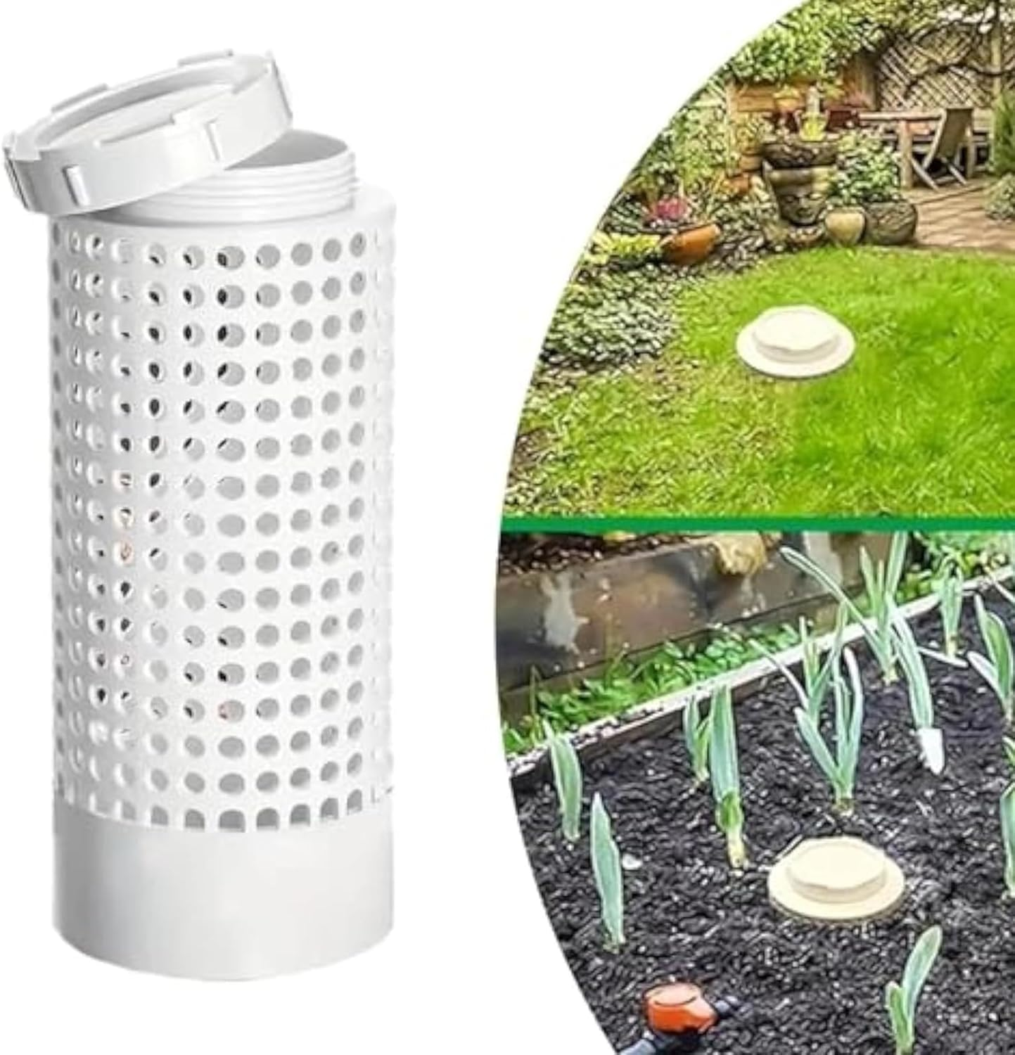 Worm Farm Composter | in Ground Worm Compost Bin | Moisture-Control Space-Saving Cultivation Container for Kitchen Scraps Yard Waste Urban Farming Organic Gardening image number 4