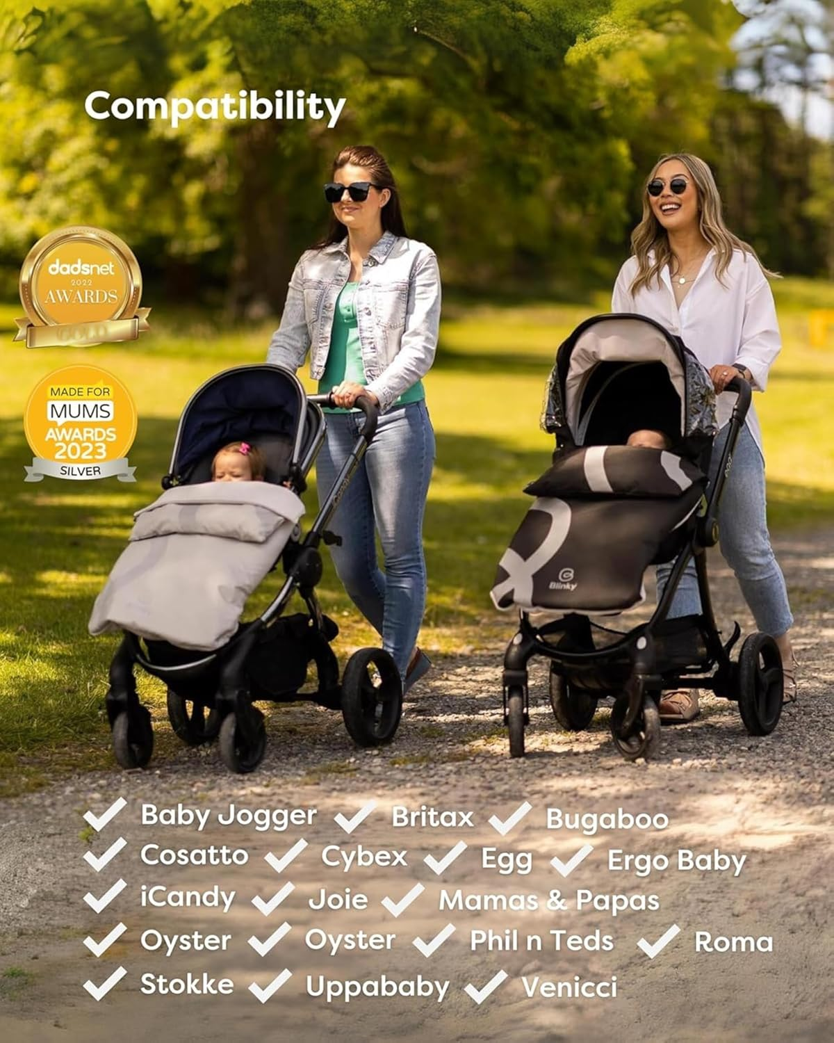 Blinkywarm 5 in 1 All Weather Buggy Buddy Universal Stroller Footmuff Rain Cover Sunshade Breathable Fleece Lined Cosy Toes Pushchair Accessories Waterproof Milk image number 6