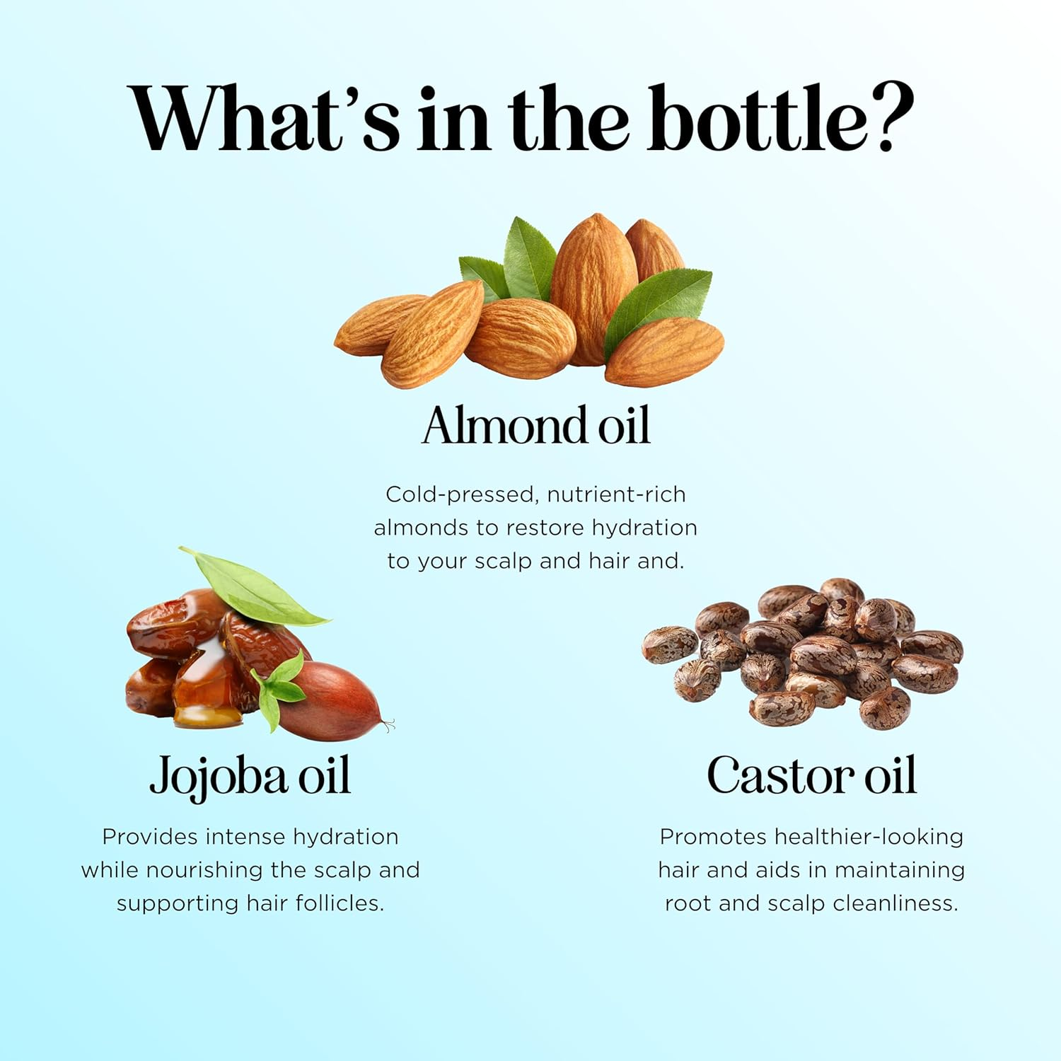 Hair Growth Oil for Dry Damaged Hair - Thickening Rosemary Formula for Women and Men - Vegan Scalp Treatment for Frizzy Thin and Weak Hair with Jamaican Black Castor Oil image number 3