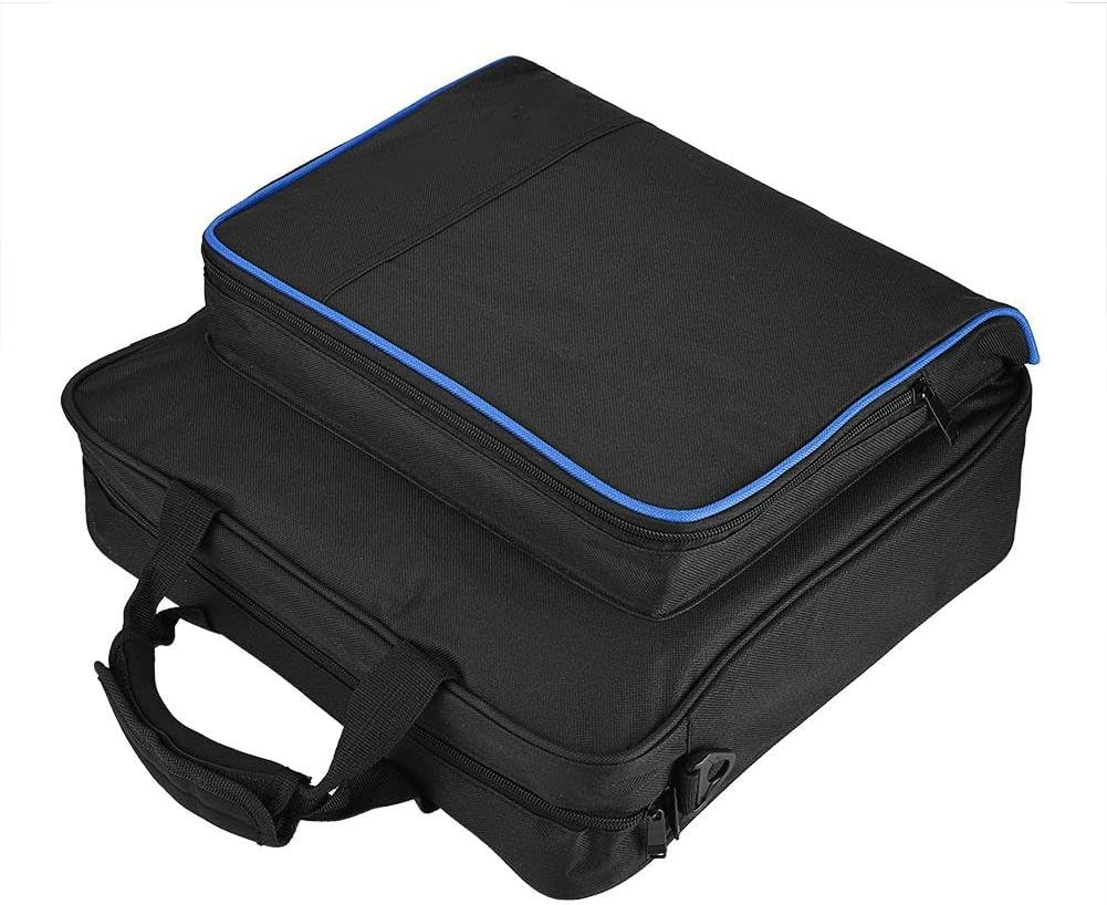 PS4 Case, Travel Case Playstation 4 Carrying Case, Waterproof Nylon Bag with Adjustable Strap, Protective Shoulder Bag for PS4, PS4 Pro, PS4 Slim image number 4
