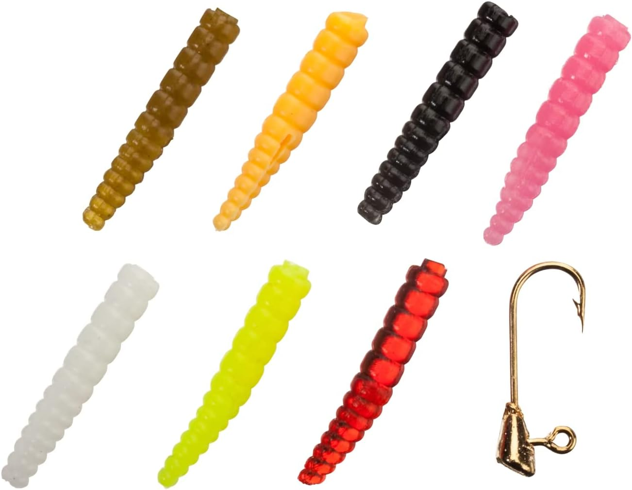 Trout Magnet Mini Magnet Kit - 70 Grub Bodies and 15 Size 14 Hooks image number 4