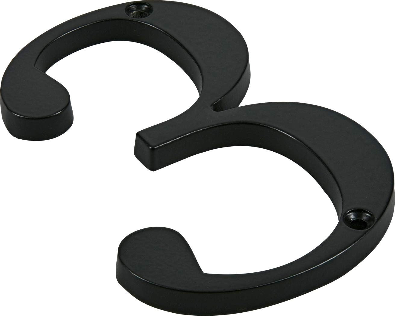 Distinctions by Hillman 843143 4-Inch Flush-Mount Black House Number 3 image number 5