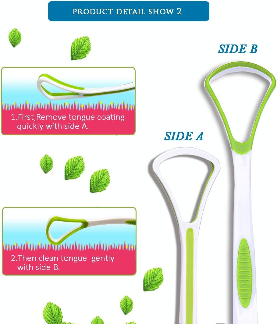 [Soft Silicon] 3PCS Tongue Scraper Cleaner, Oral Scrapers, Premium Sweeper Sets, Bad Breath Cure Tools, Effective Kits image number 4