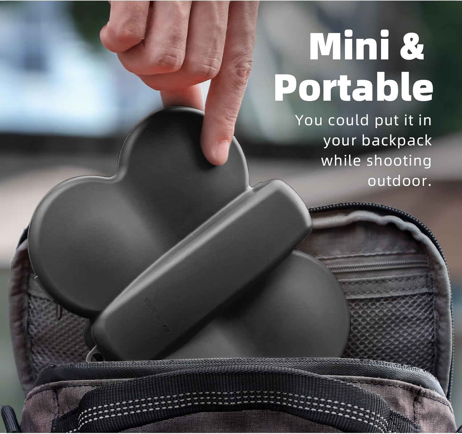 CERFFOOL Hard Carrying Case for DJI NEO Shock Absorbing Anti-Drop Portable Storage Box with Mountaineering Buckle, Travel Mini Bag for Drone Accessories, Gray image number 1