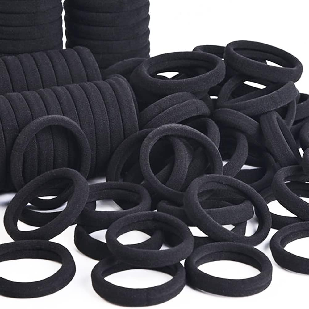 Baby Hair Ties for Kids Toddlers 100 PCS 10 Colors Small Seamless Hair Bands Ponytail Holder J-MEE