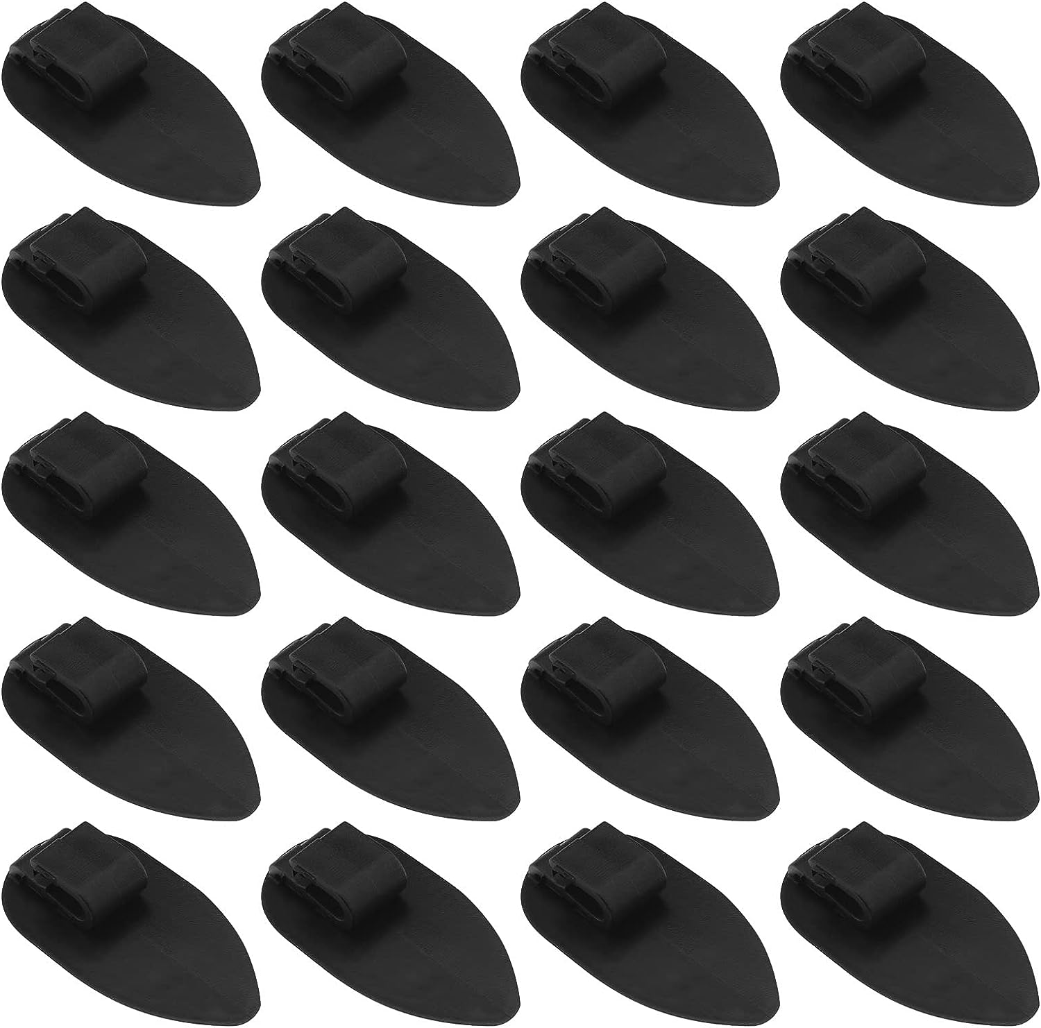 Ecsing 20Pcs Car Floor Mat Clips Replacement Plastic Car Floor Mat Fixing Clips anti Slip Buckle Carpet Mat Clip Retainer Accessories for Car SUV Truck ATV image number 3