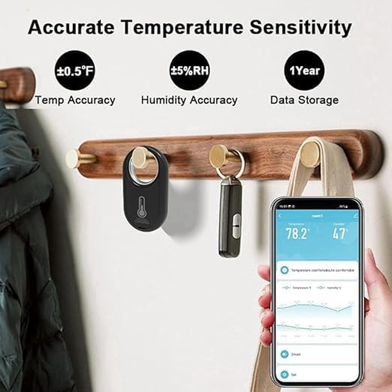 [AT-E] Tuya Zigbee Temperature and Humidity Sensor, Wireless Smart Home Detector image number 2