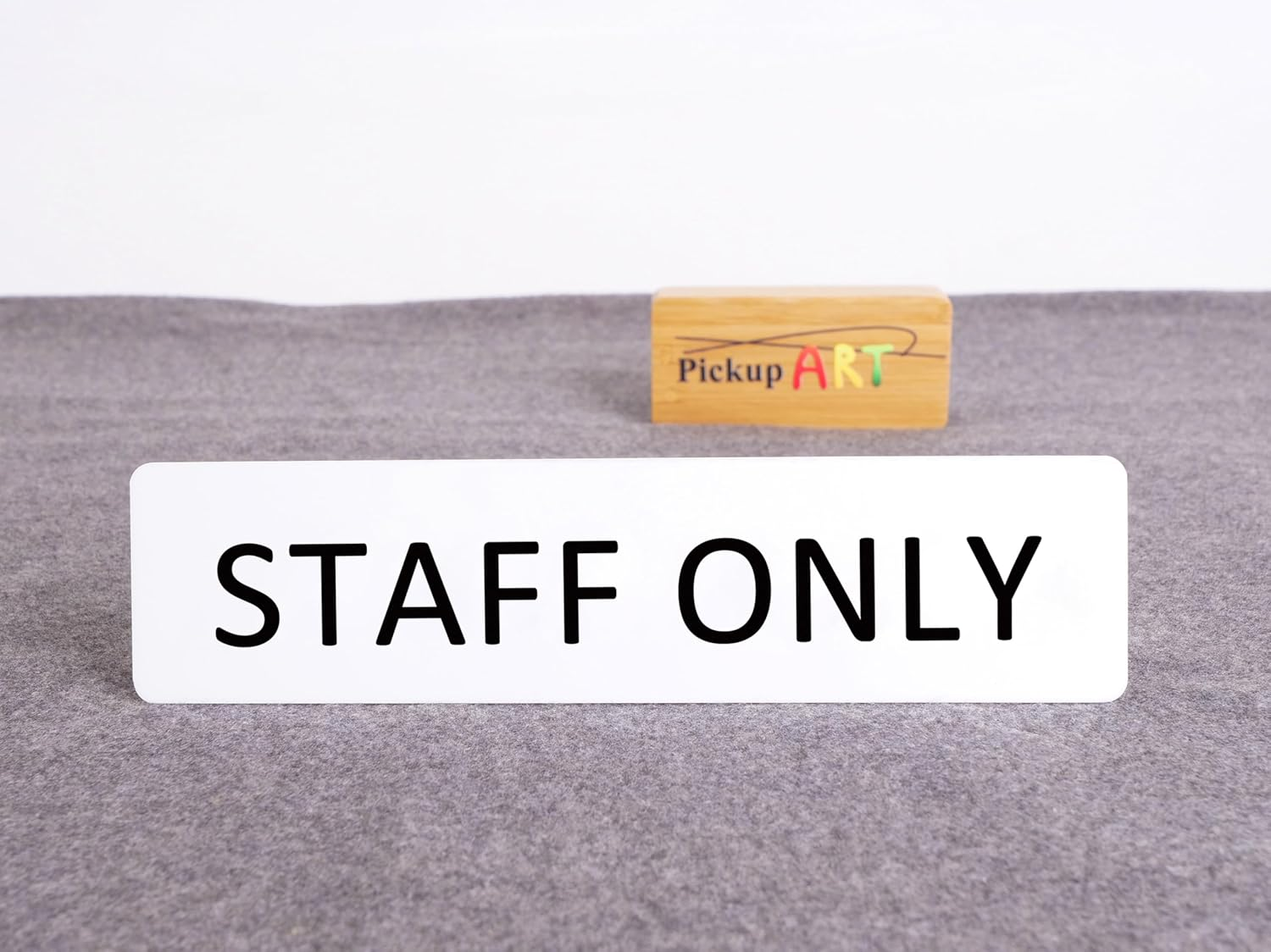 STAFF ONLY Sign Self Adhesive Plaque Decal Door SIGN OFFICE SIGN FACTORY SIGN (Style 3, 50X200Mm)