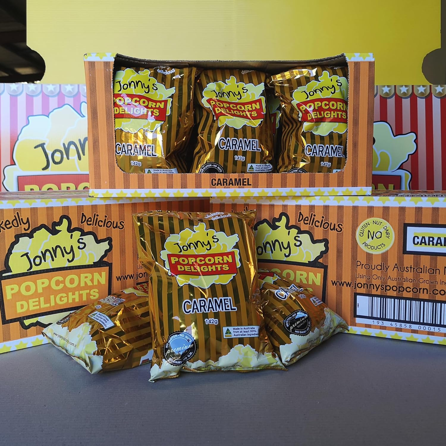 Jonny'S Popcorn Delights - Caramel Wholegrain Popcorn, 142 G image number 3