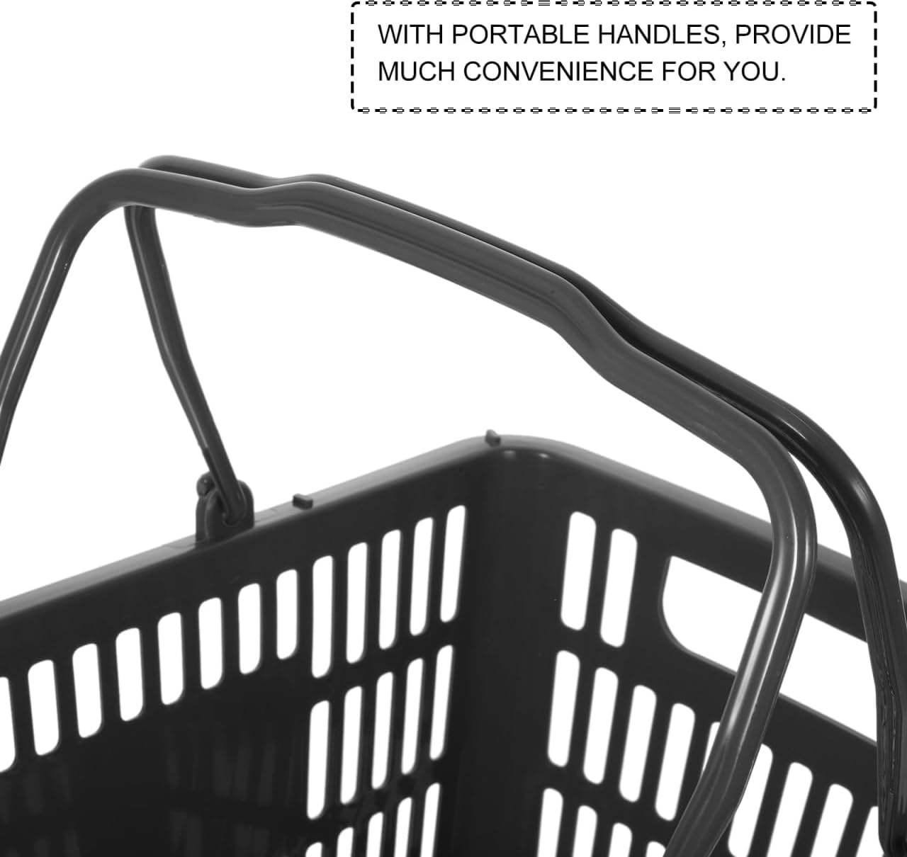 Ibasenice Hampers Storage Baskets Portable Plastic under Shelf Basket Shopping Random Color image number 6