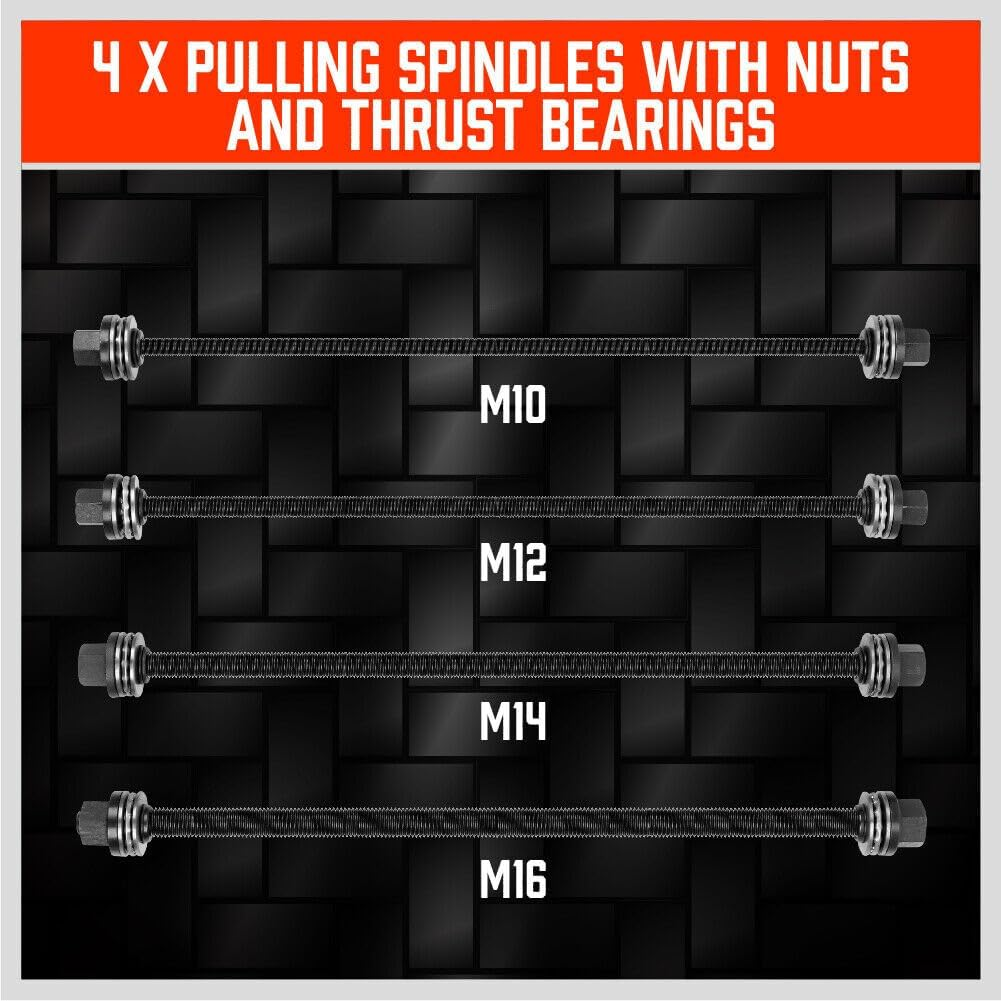 HORUSDY 26-Piece Press and Pull Sleeve Kit - Heavy Duty Bearing and Bushing Removal and Installation Tool Set image number 1