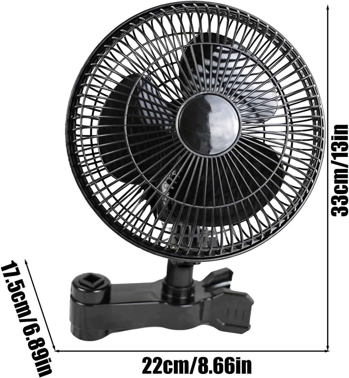 Grow Tent Fan - Powerful Oscillating Ventilator | Quiet 2 Speed Adjustable Fan for Workshop RV Camping Greenhouse Bedroom Tent Gym Kitchen image number 2
