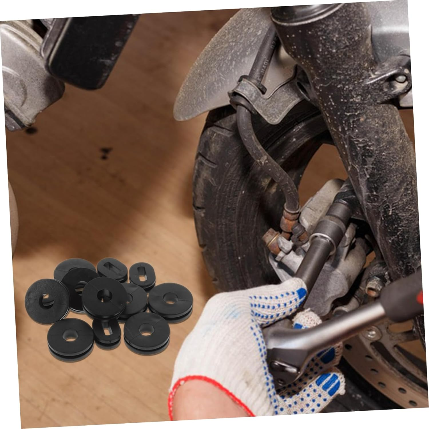 Iplusmile 3Sets Motorcycle Rubber Grommets Replacement Kits for Wiring Essential Accessories for Motorbike Maintenance and Repair image number 6