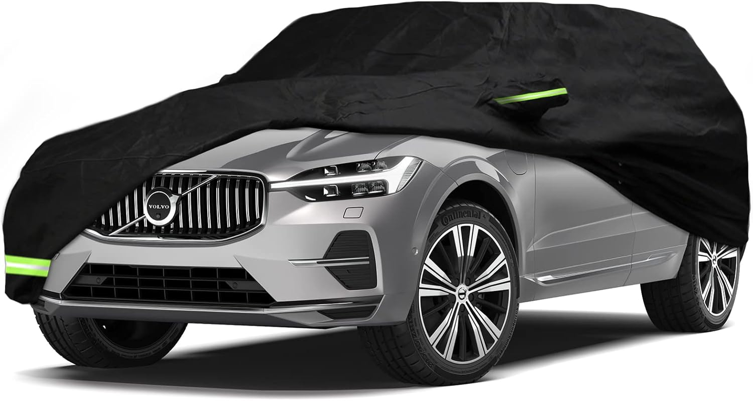 YIXIN Waterproof Car Cover for 2014-2022 Infiniti QX80 Car Cover Custom Fit 100% Waterproof Windproof Strap & Single Door Zipper Bands for Snow Rain Dust Hail Protection