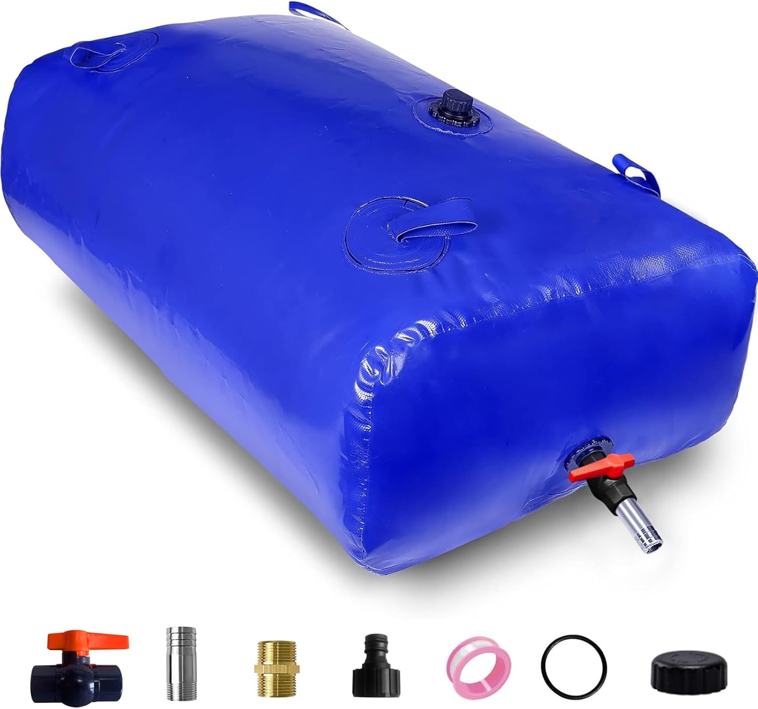 MXQMKL 760L/200Gal Water Bladder Storage Containers, Foldable Portable Water Tank Large Capacity Soft Water Bag, Drought Resistance, Fire Prevention, Emergency Water image number 1