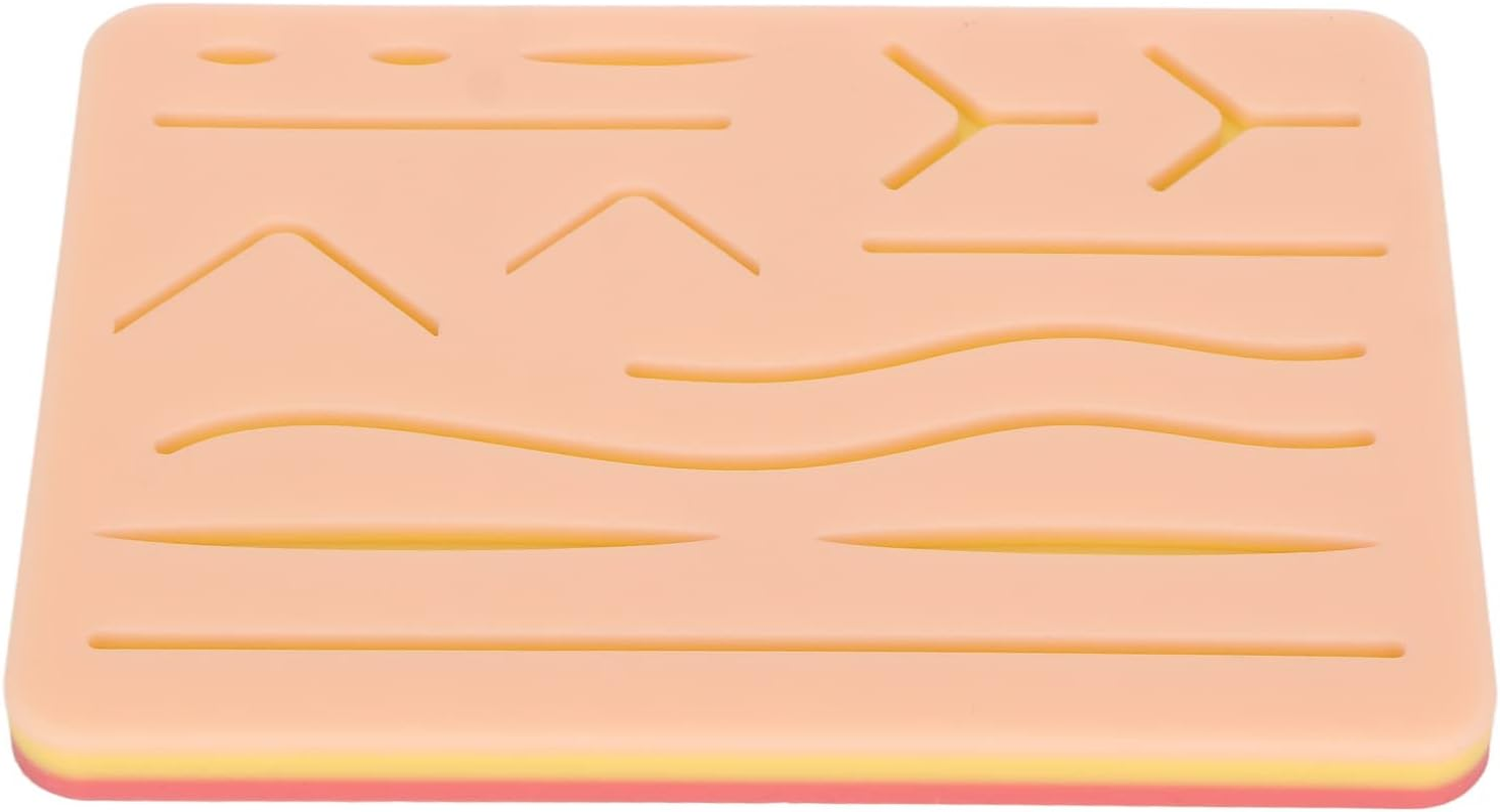 Suture Practice Skin Pad, Medical Training Skin Model, Portable and Lightweight for Nurses and Hospitals