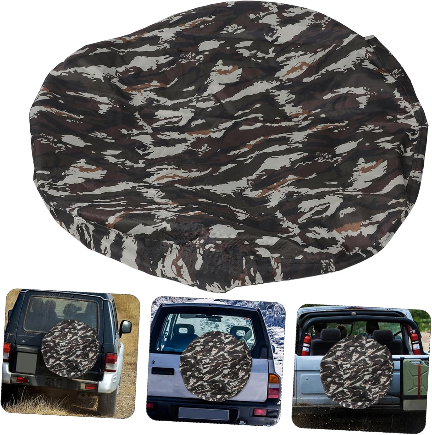 CHILDWEET Spare Wheel Cover for SUV Rv Trailer Camouflage Oxford Tire Cover Easy Install and Protection image number 4