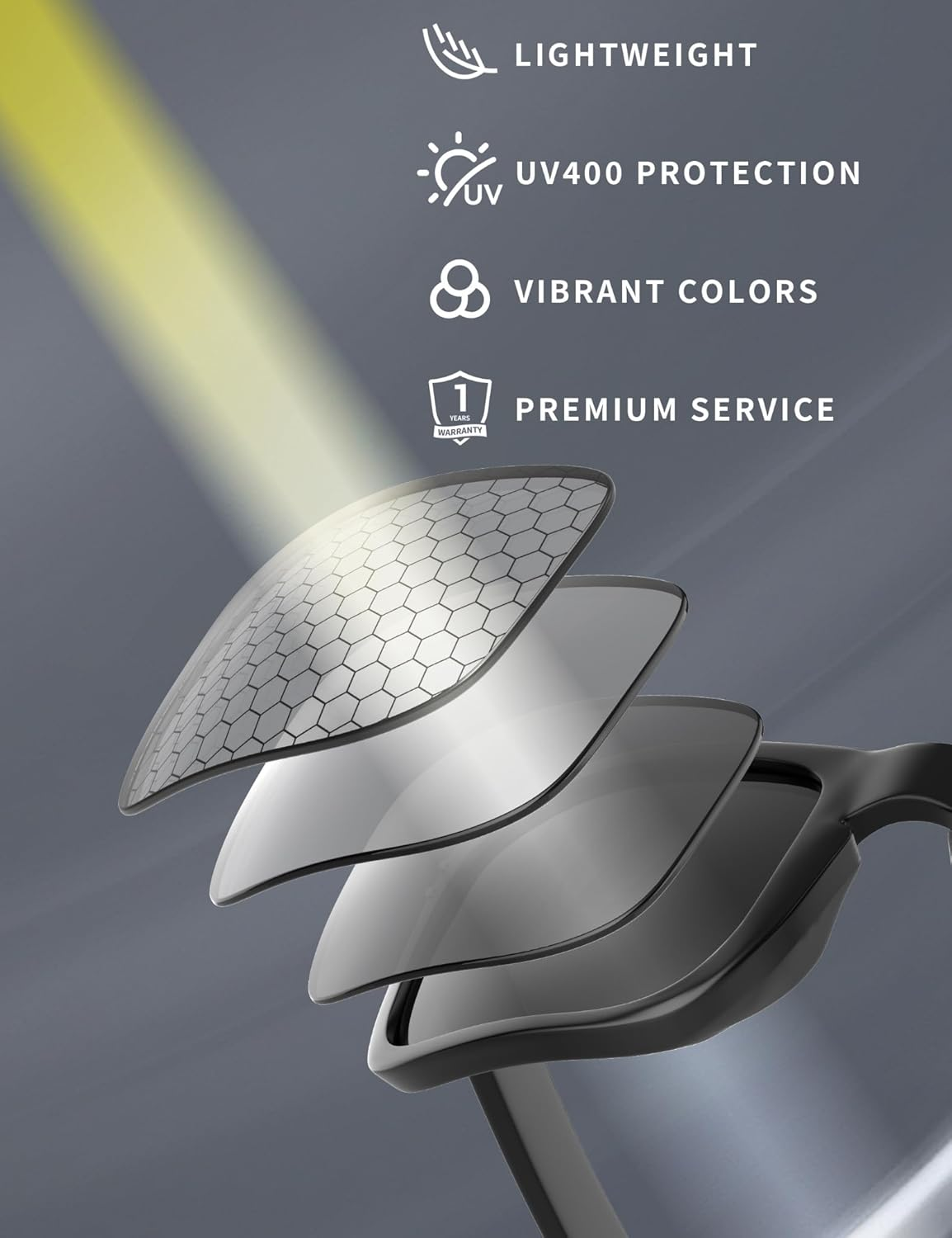 Combine8 Ploarized Replacement Lenses for Oakley Flak 2.0 XL OO9188 Sunglasses - Black + Ice Blue image number 4