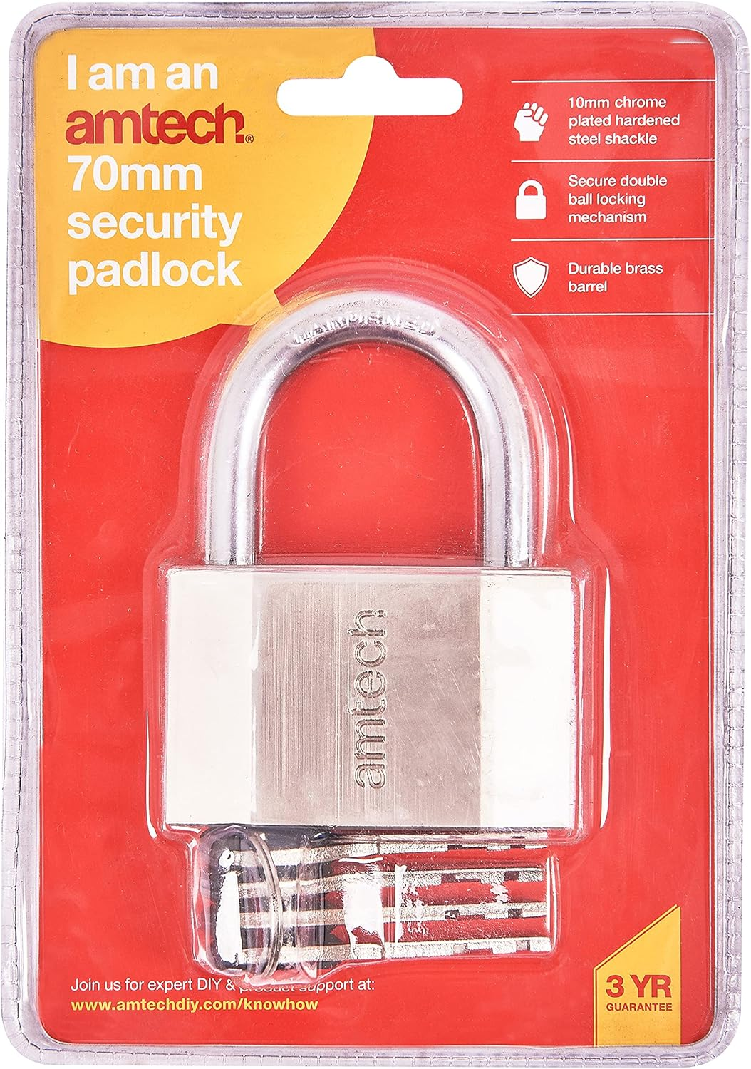 Am-Tech T0735 70Mm Security Padlock